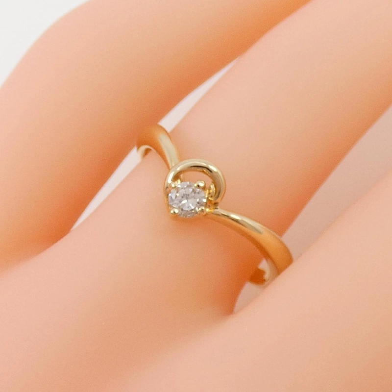 Nhẫn kim cương K18YG 0.10CT 670326