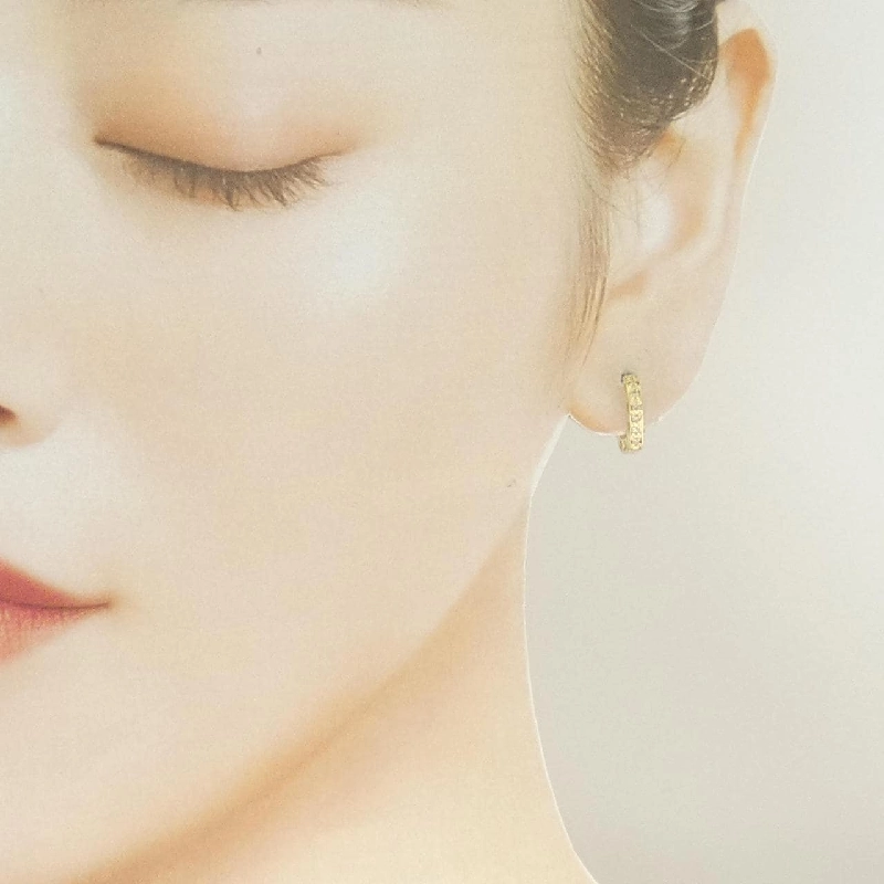 K18YG Bông tai kim cương hình trái tim 0.14CT - Hàng hiệu Chính hãng 868938