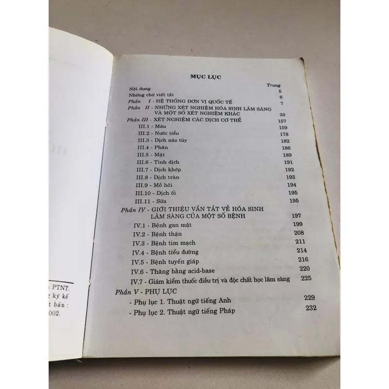 SỔ TAY XÉT NGHIỆM HOÁ SINH LÂM SÀNG  707196
