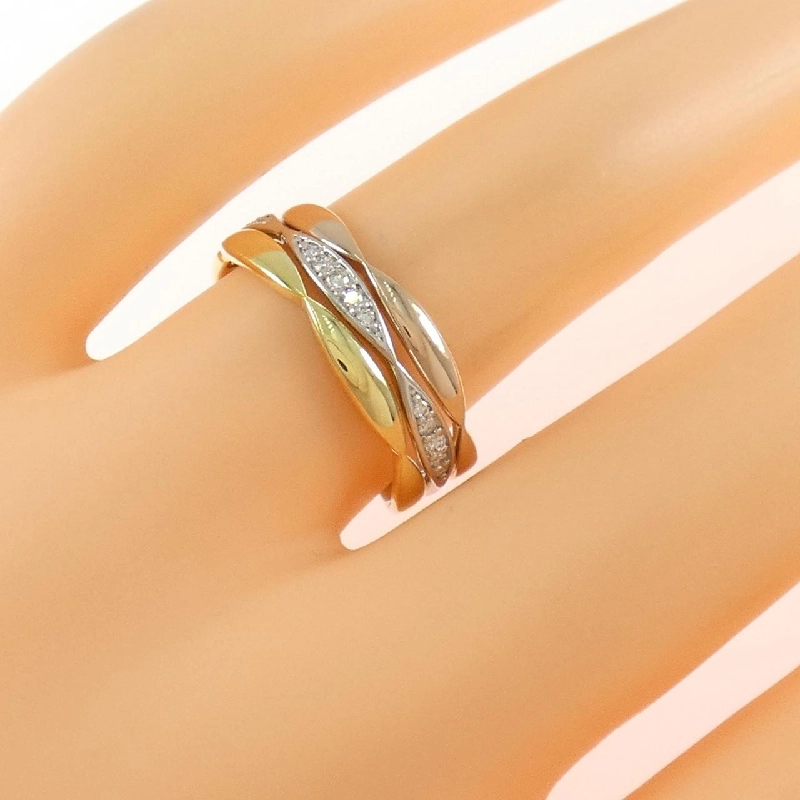 Nhẫn kim cương K18/K18PG/PT900 0.11CT 669095