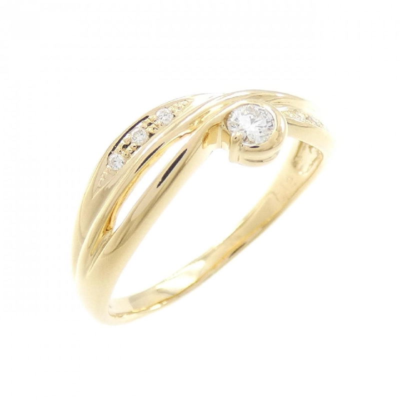 Nhẫn kim cương K18YG 0.12CT 667883