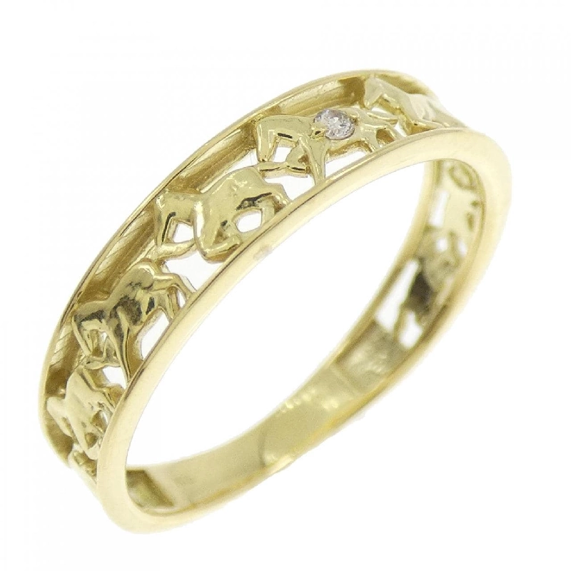 Nhẫn kim cương K18YG 0.01CT 669673