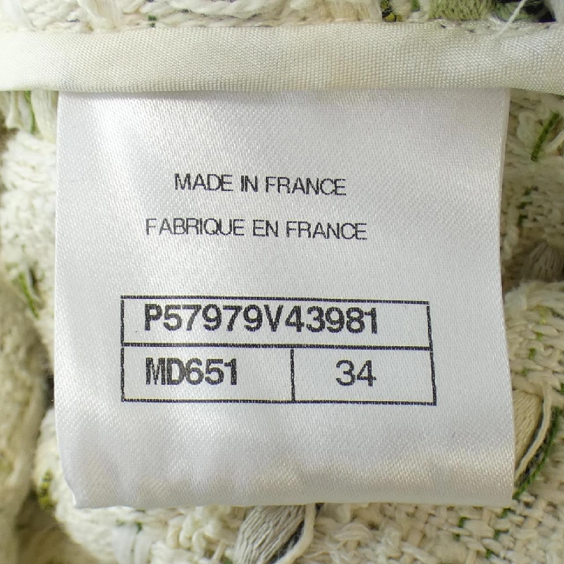 Áo khoác không cổ CHANEL - Hàng hiệu Authentic 637455