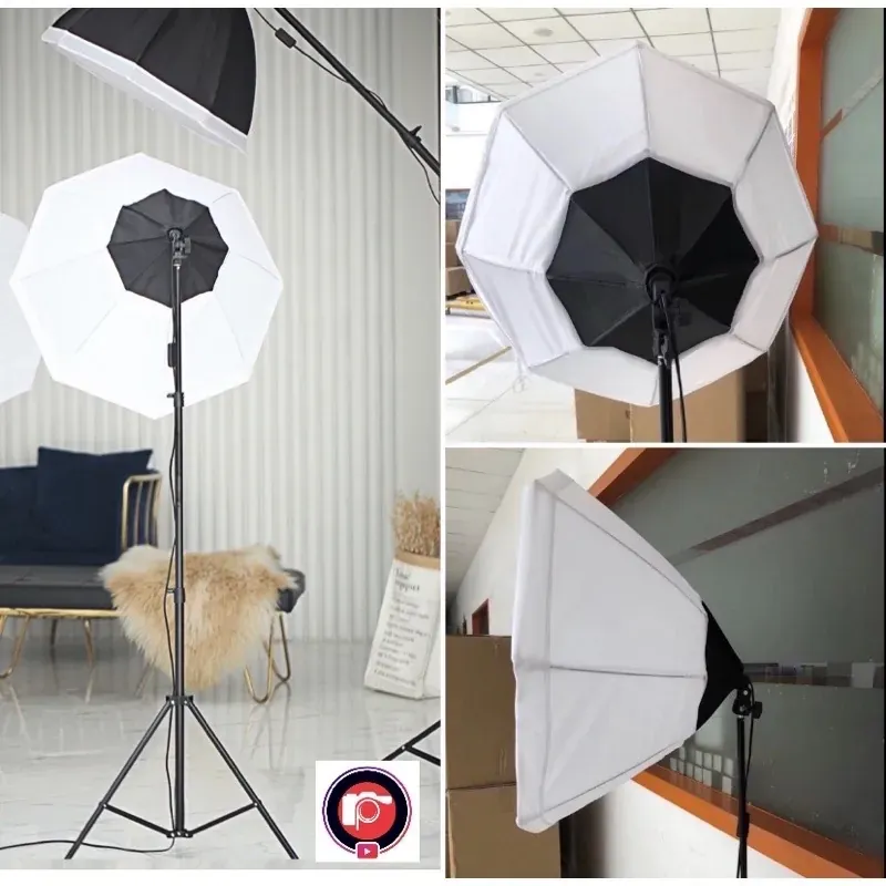 Bộ đèn studio 8 cạnh + đèn led nấm 150w siêu sáng 604305