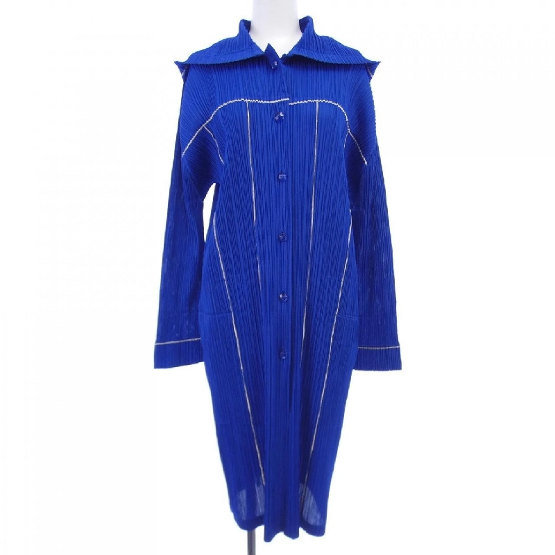 【Mã giảm giá】Áo khoác dài PLEATS PLEASE 641050