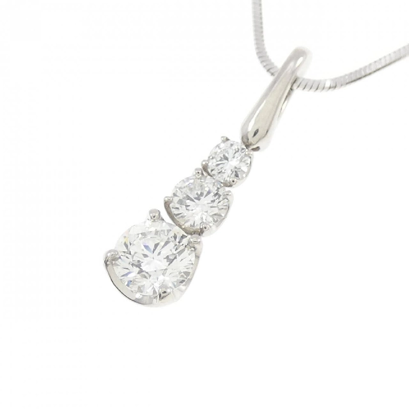 Dây chuyền kim cương ba viên PT900/PT850 0.30CT - Hàng hiệu Chính hãng 857823