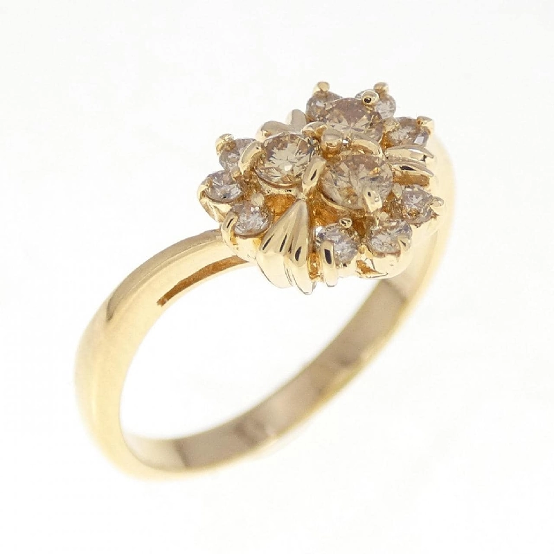 Nhẫn kim cương K18YG 0.31CT 672361