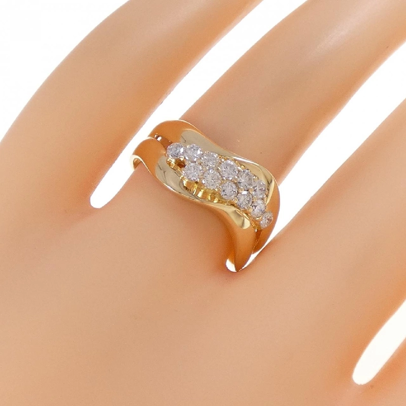 Nhẫn kim cương K18YG 0.50CT 669742