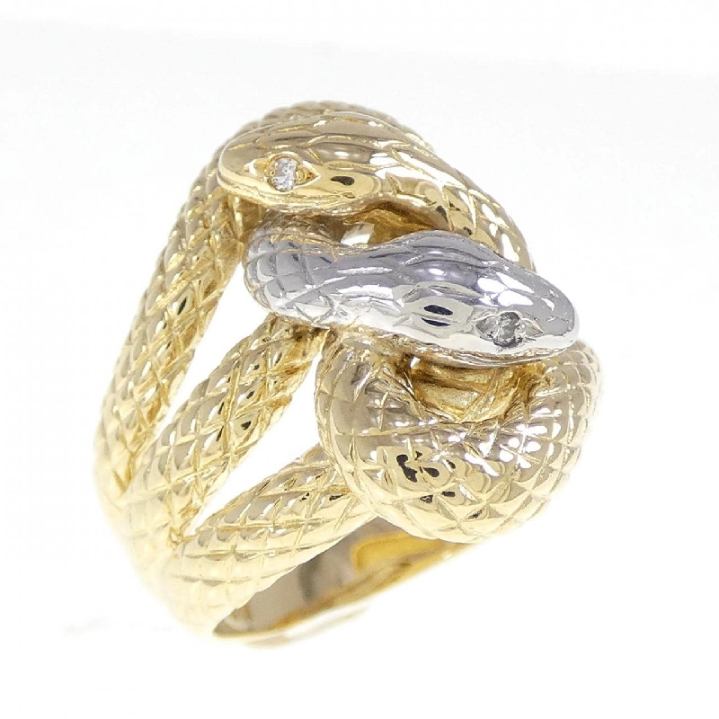 Nhẫn kim cương K18YG/PT900 0.03CT 668161