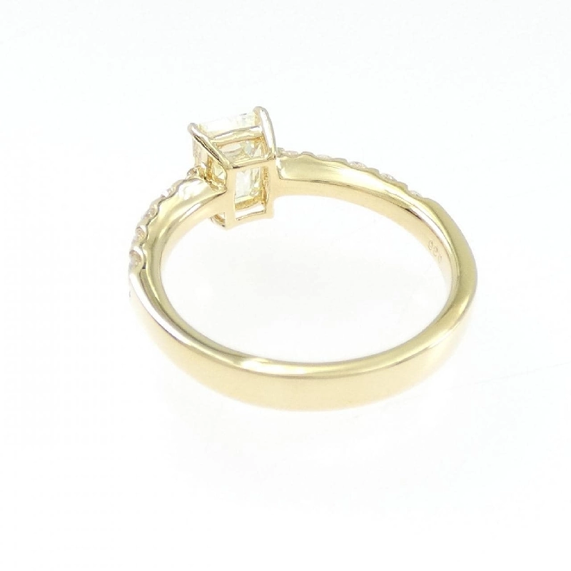 Nhẫn kim cương K18YG 1.101CT LY VVS2 cắt hình thoi - Hàng hiệu chính hãng 874056