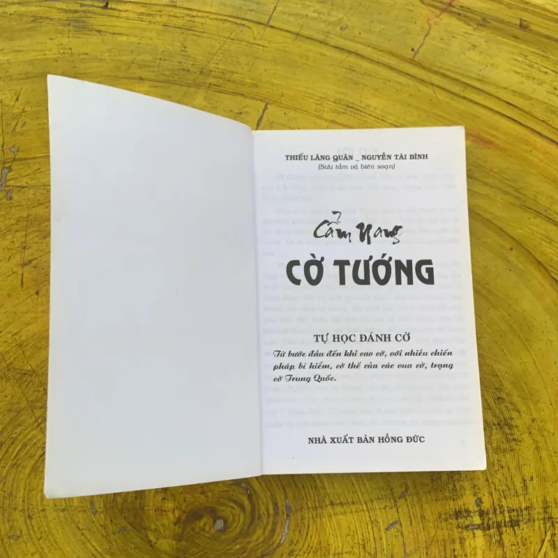  CẨM NANG CỜ TƯỚNG TỰ HỌC ĐÁNH CỜ- thiếu lăng quân & nguyễn tài bình 791055