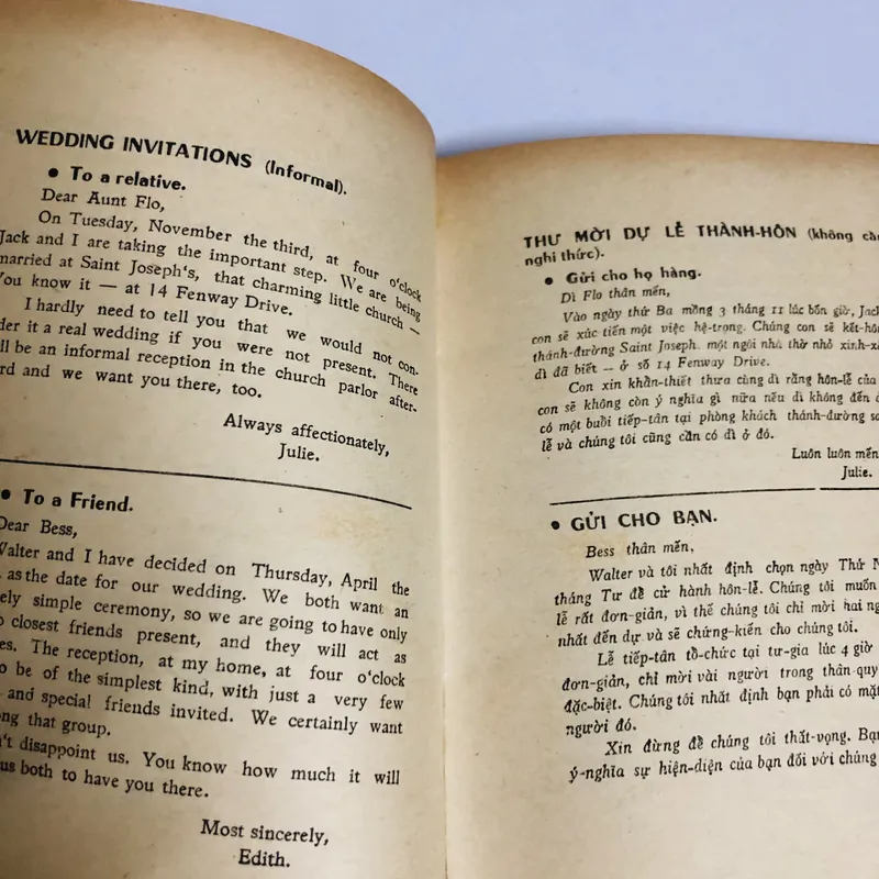 VIẾT VÀ PHIÊN DỊCH THƯ TÍN ANH – MỸ 1967 718062