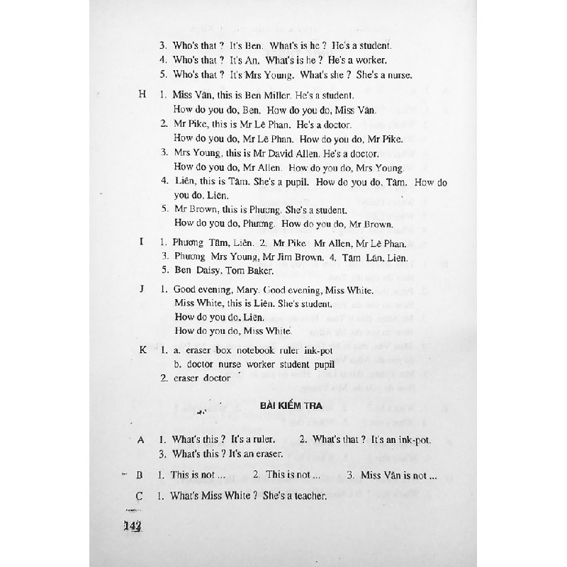 Bài tập Tiếng Anh dùng kèm sách giáo khoa English lớp 6 xưa (Tập I) 14619