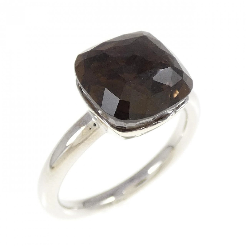 Nhẫn đá quý khói K18WG 669569