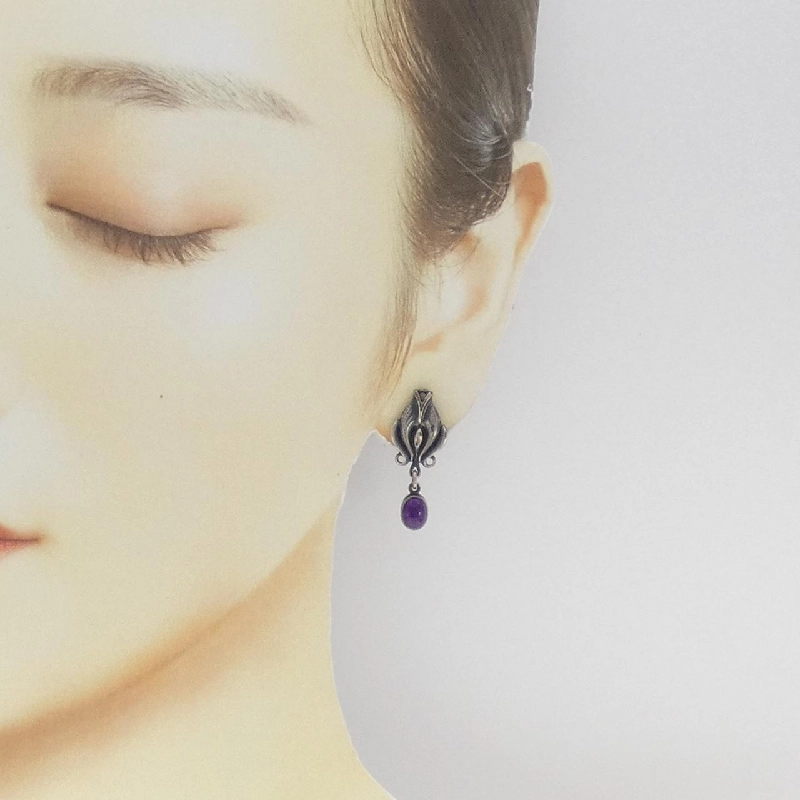 Bông tai amethyst George Jensen 665447