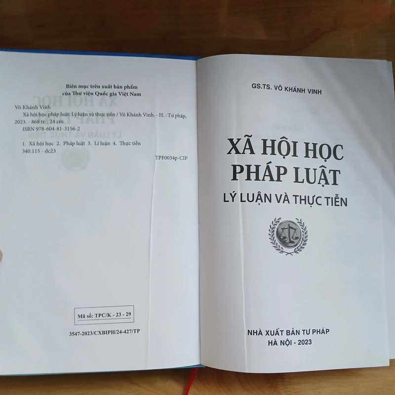 Xã Hội Học Pháp Luật (Lý Luận & Thực Tiễn) - GS.TS. Võ Khánh Vinh 529076