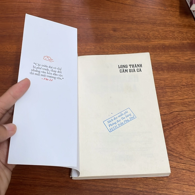 II Tựa sách: Long Thành Cầm Giả Ca - Văn Lê - 2017 500015
