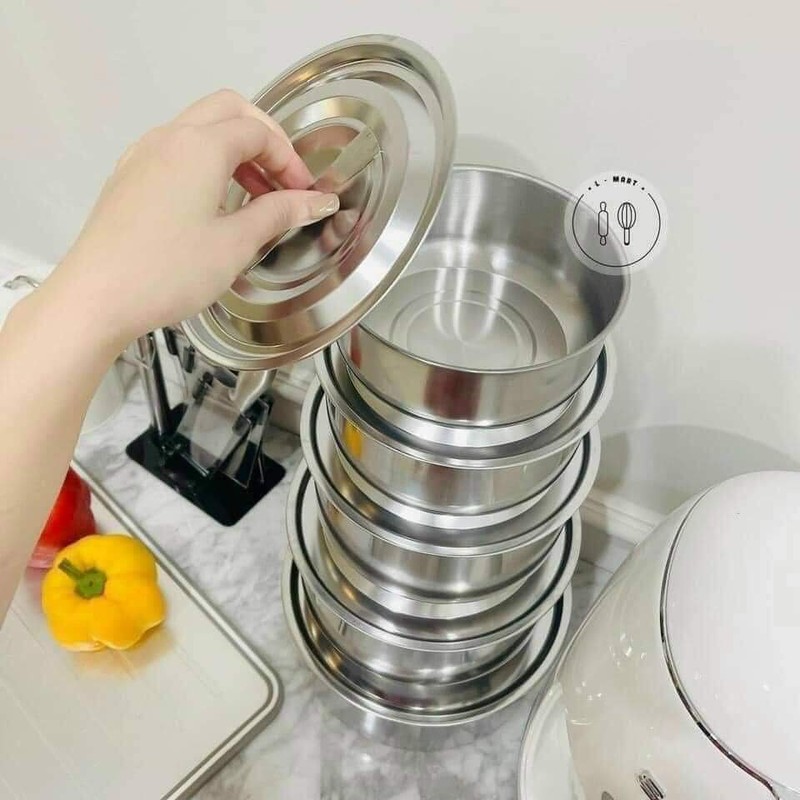 ❌Bộ 5 nồi inox my home có nắp 🥰🥰🥰 74754