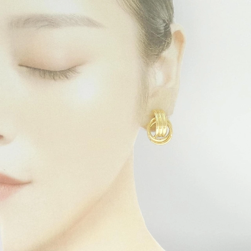 K18YG Bông tai - Hàng hiệu Authentic 871400