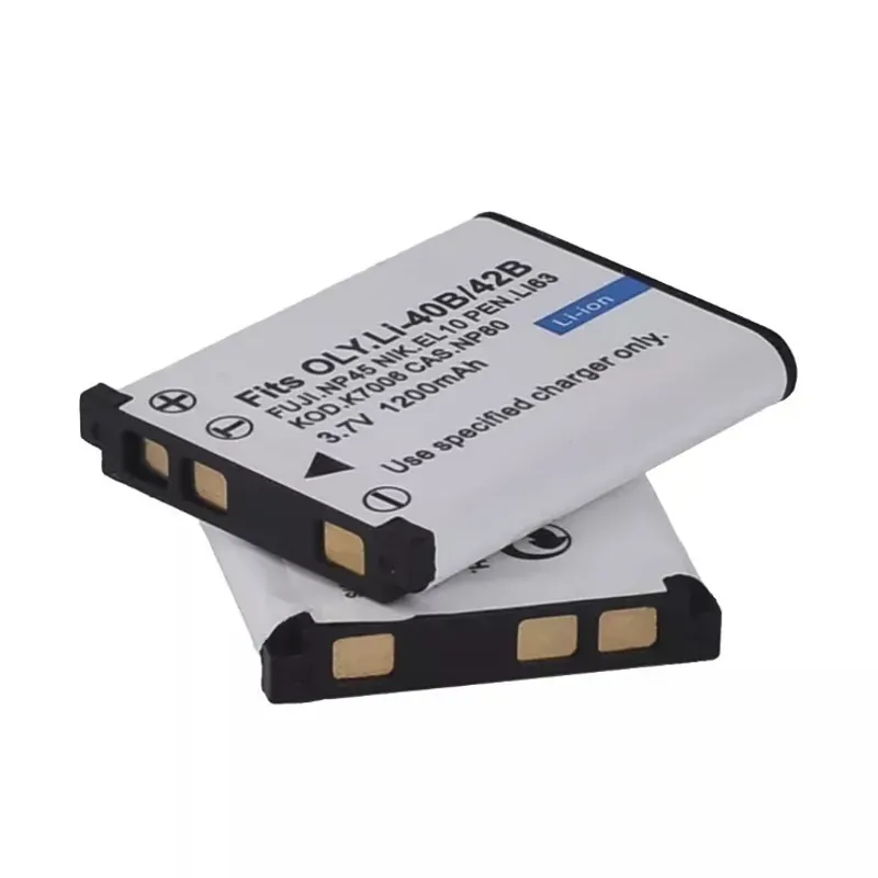 PIN OLYMPUS Li-40B, Li-42B, NIKON EN-EL10, NP-45 KLIC-7006 NP-80, 3.7V 1200mAh 711461