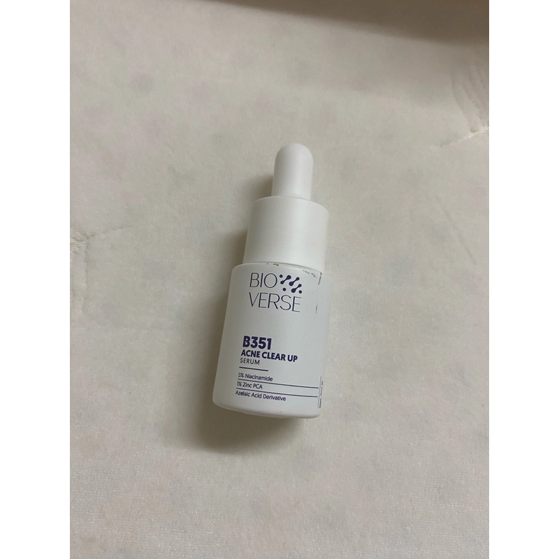 Sample Tinh Chất Niacinamide 5% + Zinc 1% Hỗ Trợ Mụn Bioverse B351 Acne Clear Up Serum 5ml 532320