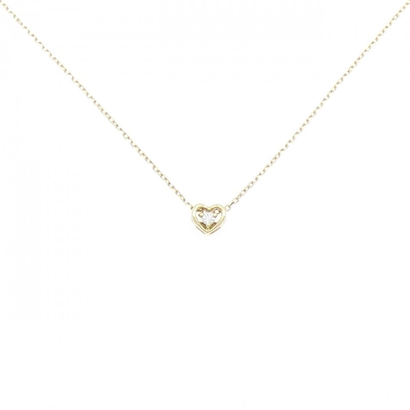 K10YG Dây chuyền hình trái tim kim cương 0.02CT - Hàng hiệu Chính hãng 861543