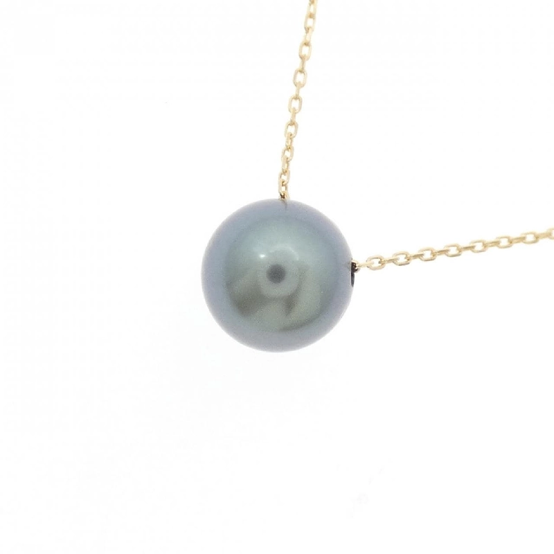 K18YG Ngọc trai đen dây chuyền 8.5mm - Hàng hiệu Chính hãng 860992