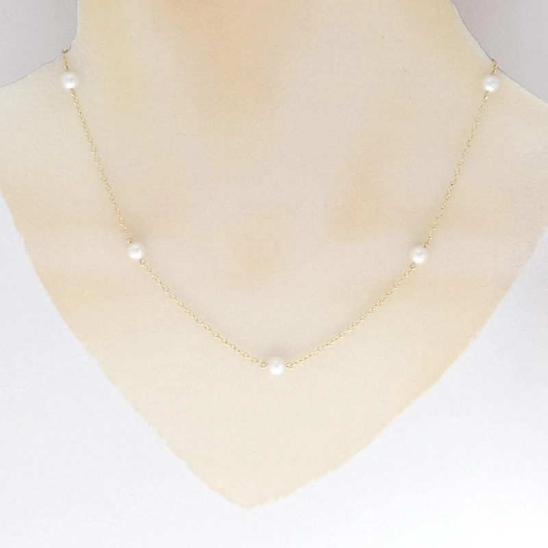 Vòng cổ ngọc trai Akoya Tiffany - Hàng hiệu Authentic 841643