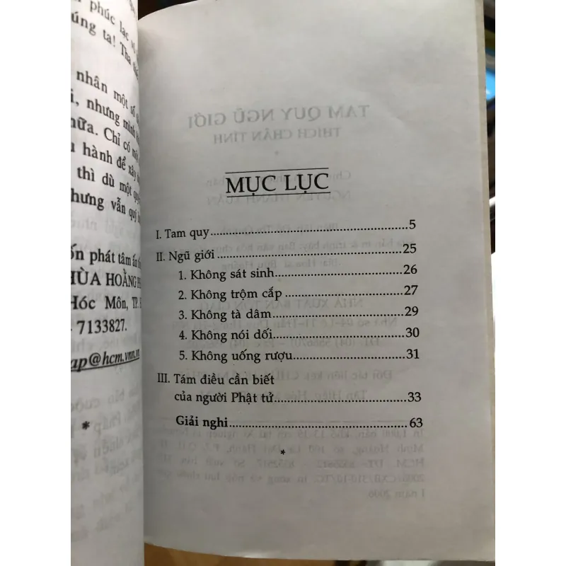 Tam quy ngũ giới - Thích Chân Tính  1009765