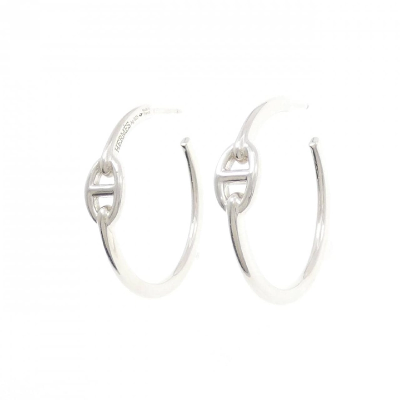 Bông tai nhỏ Hermès Chaine d'Ancre - Hàng hiệu Authentic 843423