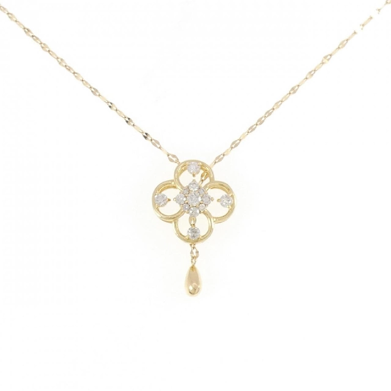 K18YG Hoa Hồng Kim Cương Dây Chuyền 0.30CT - Hàng hiệu Chính hãng 861084