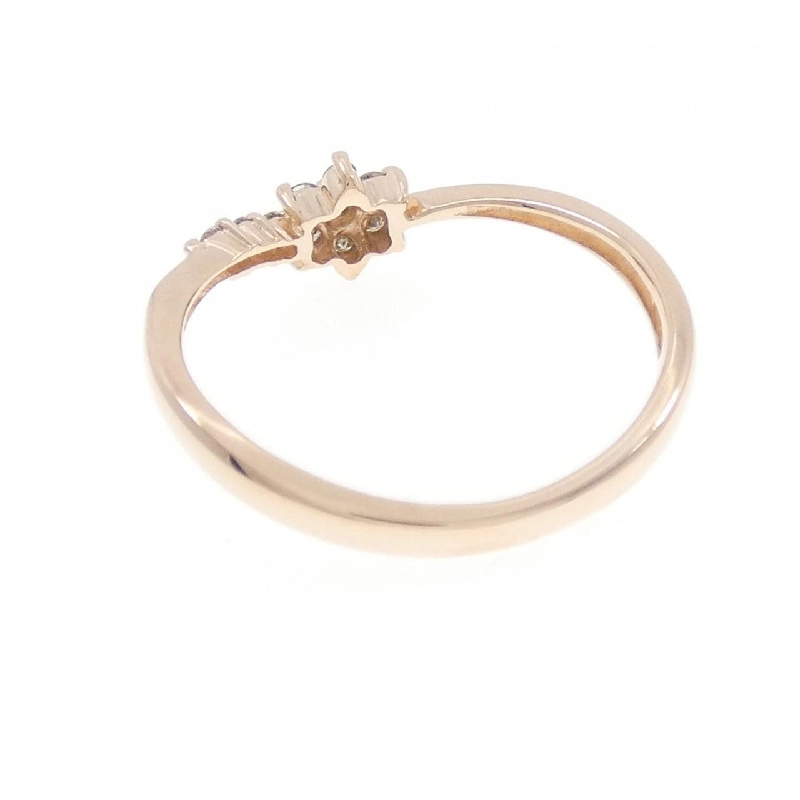 Nhẫn kim cương K10PG hoa 0.12CT 672014