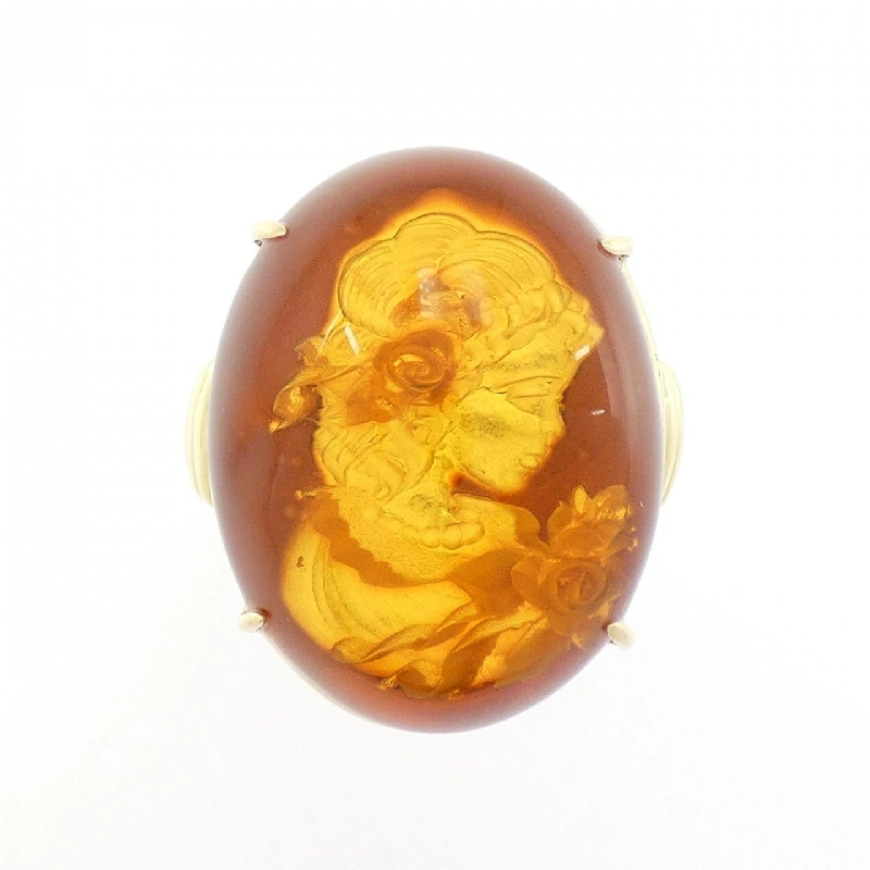 Nhẫn Hổ Phách K18YG - Hàng hiệu Authentic 851383