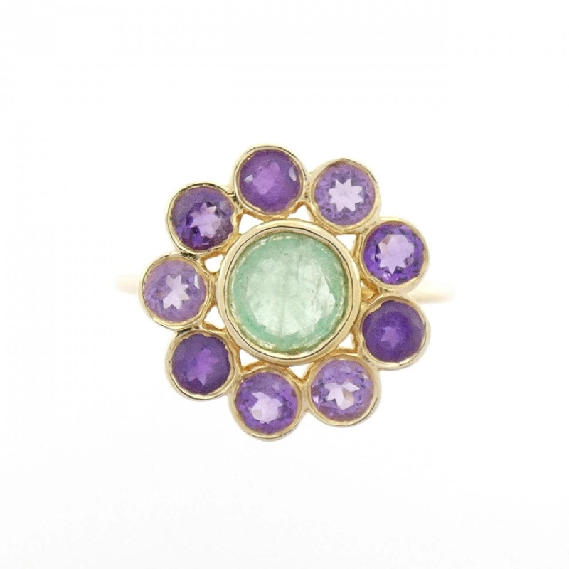 Nhẫn ngọc lục bảo K10YG 666974