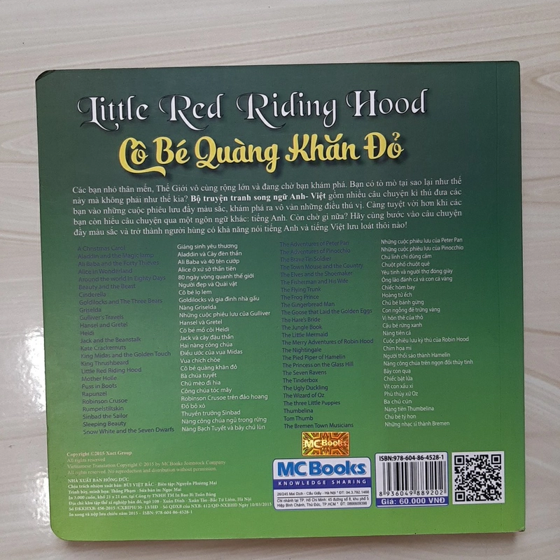 Cô bé quàng khăn đỏ (song ngữ Anh - Việt) 325626