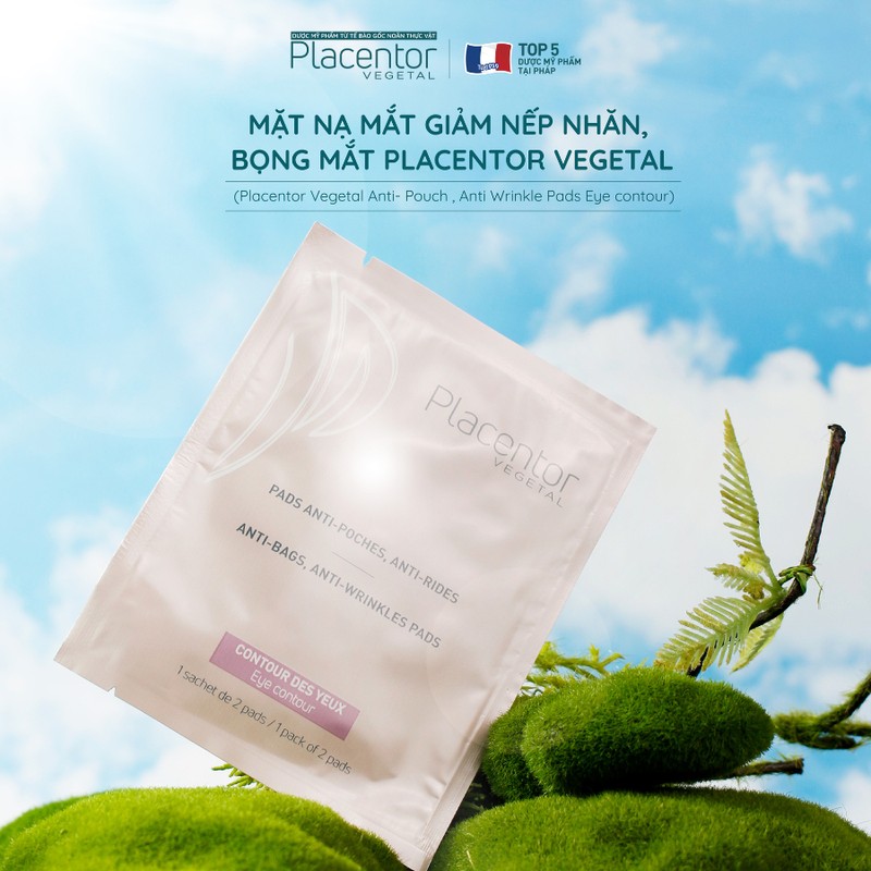 Mặt nạ giảm nếp nhăn và bọng mắt Placentor Anti-Wrinkle Pads Anti-Pouch - Ry Store 186696