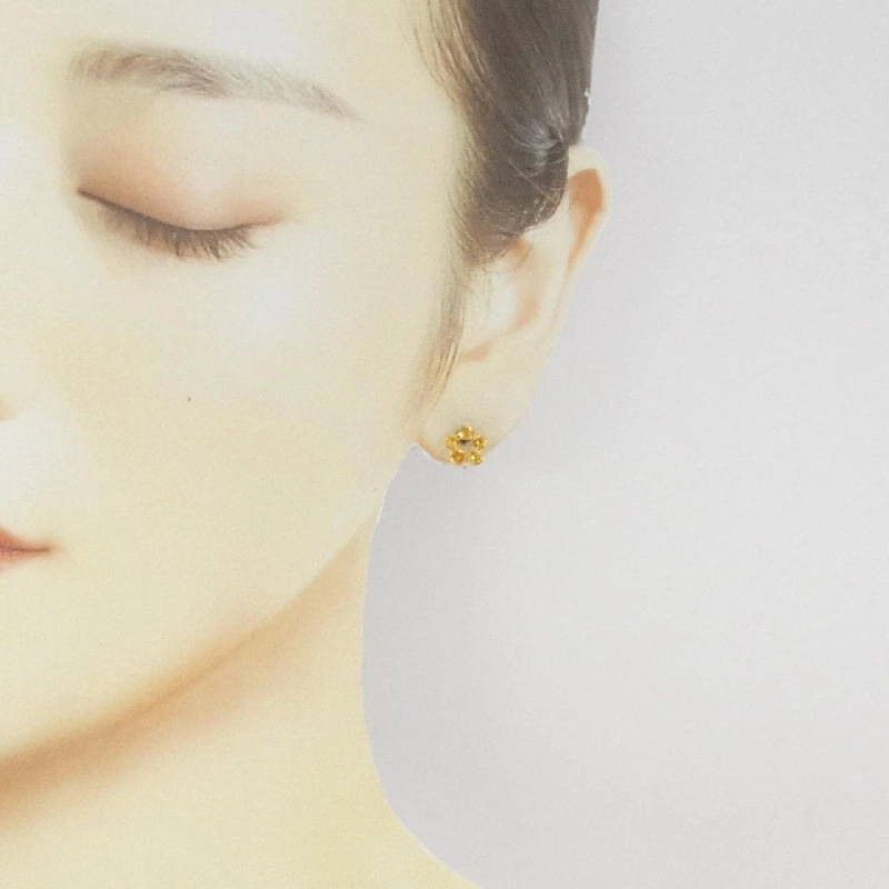 K18YG Citrine Bông tai - Hàng hiệu Chính hãng 871483