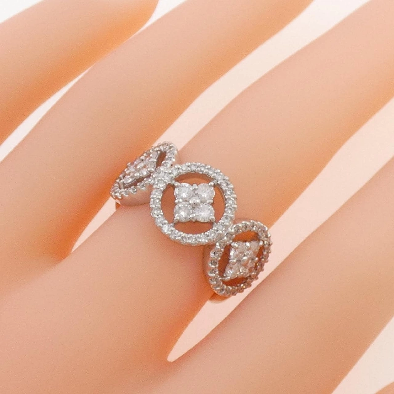 Nhẫn kim cương K18WG hoa 1.10CT 669843