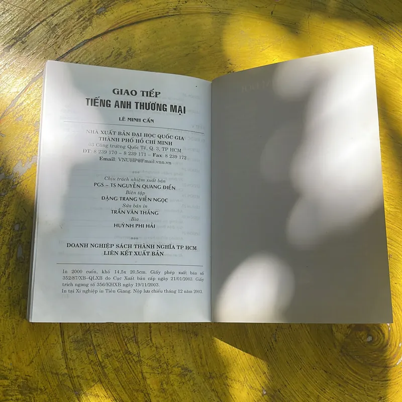 GIAO TIẾP TIẾNG ANH THƯƠNG MẠI- LÊ MINH CẨN 696528
