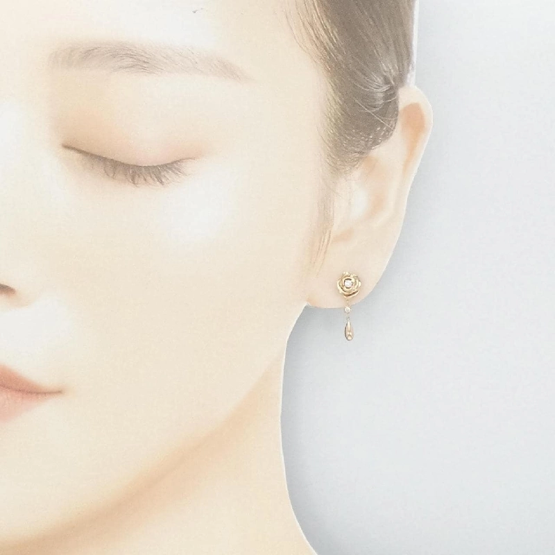 K18PG Vàng hồng Bông tai Kim cương 0.10CT - Hàng hiệu Chính hãng 876651