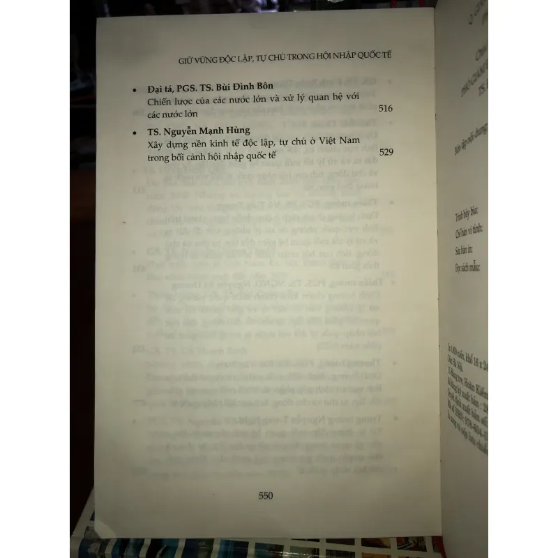 Giữ vững độc lập, tự chủ trong hội nhập quốc tế - GS. TS. Vũ Văn Hiền 755952