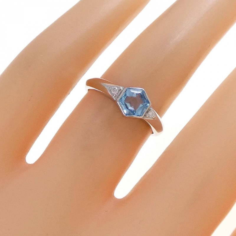 Nhẫn Blue Topaz PT900 - Hàng hiệu Chính hãng 853105