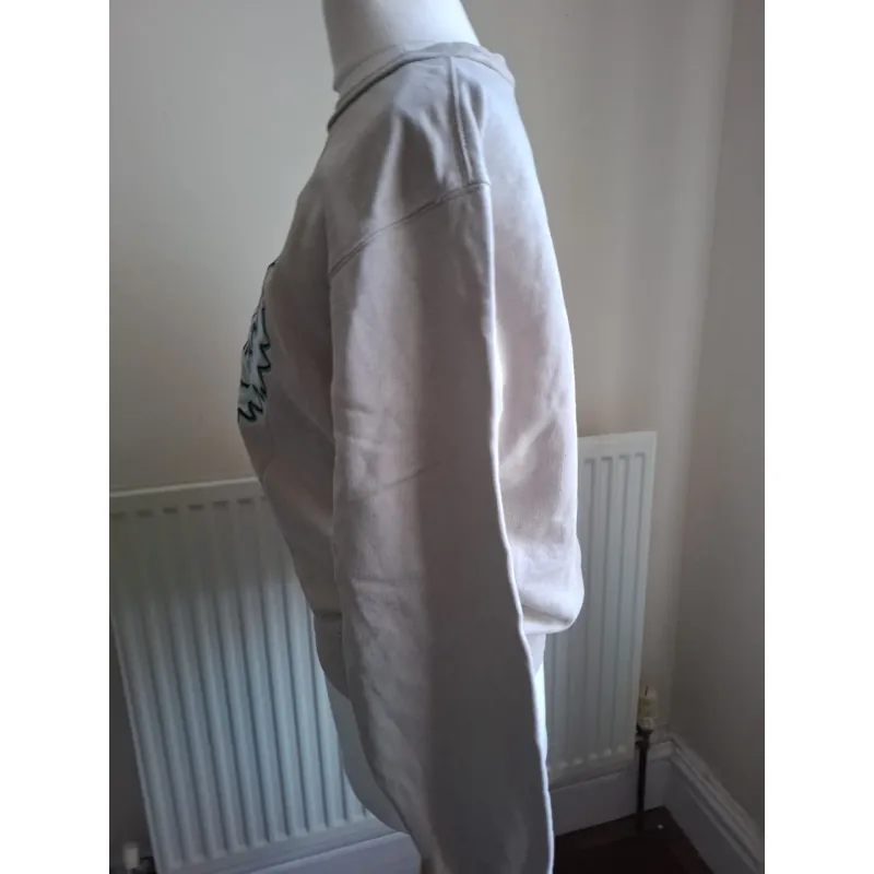 Áo nỉ nữ thêu hình đầu hổ Kenzo màu be size S chính hãng 719292