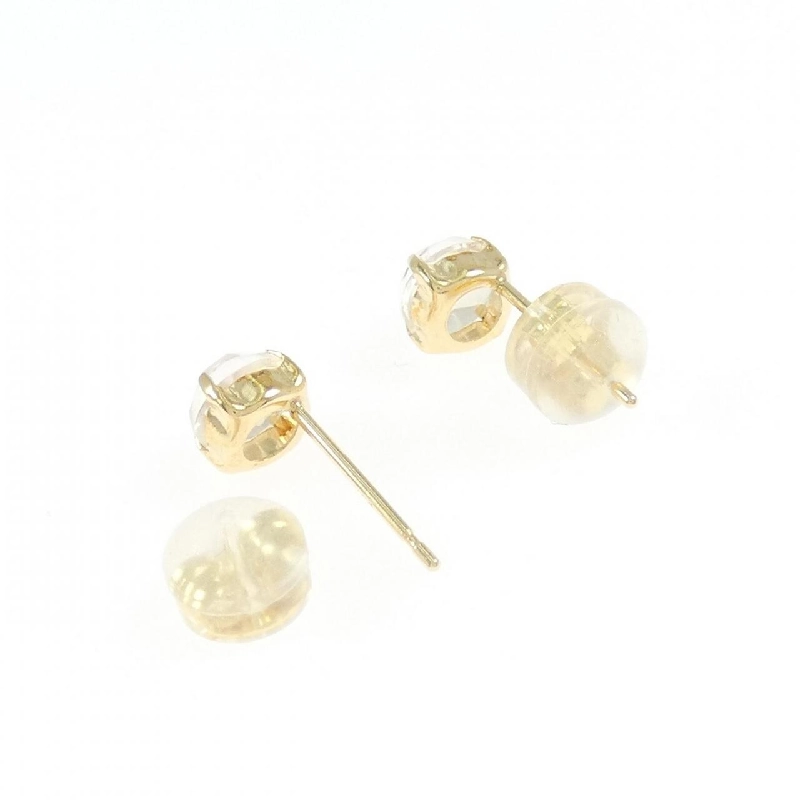 K18YG Đá mặt trăng Bông tai - Hàng hiệu Chính hãng 868699