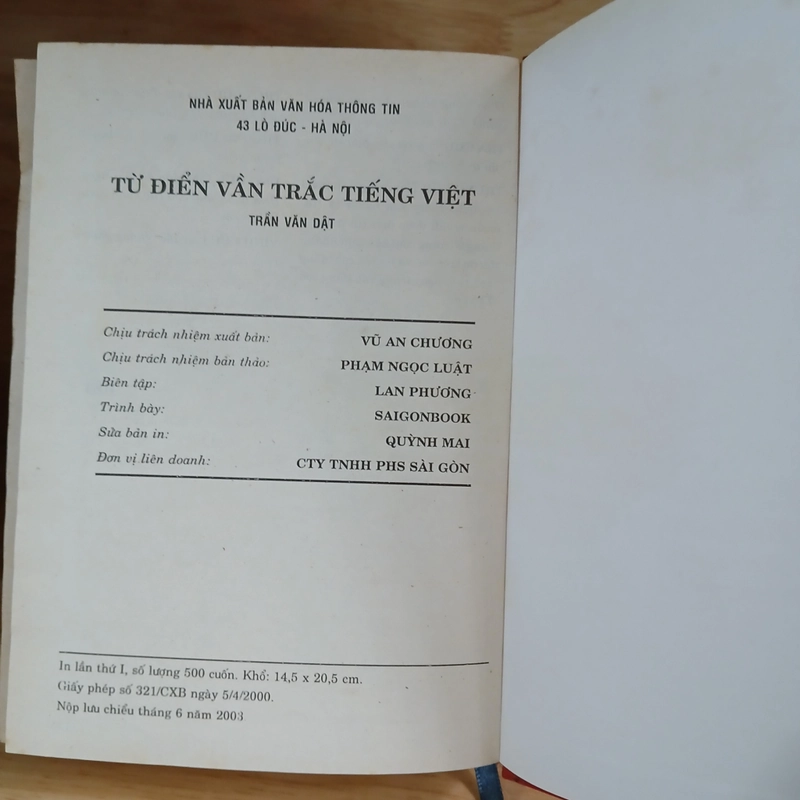 Từ Điển "Vần Bằng" & "Vần Trắc" Tiếng Việt - Trần Văn Dật 425645