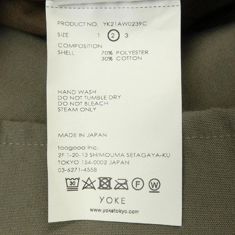 YOKE YK21AW0239C Áo khoác 631950