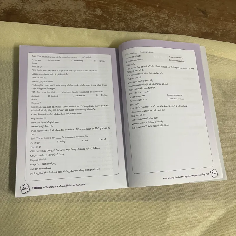 RÈN KỸ NĂNG LÀM BÀI TRẮC NGHIỆM TỪ VỰNG MÔN TIẾNG ANH 749276