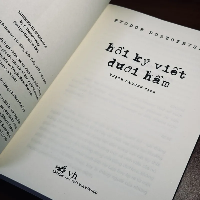 Hồi ký viết dưới hầm - Fyodor Dostoevsky 738191