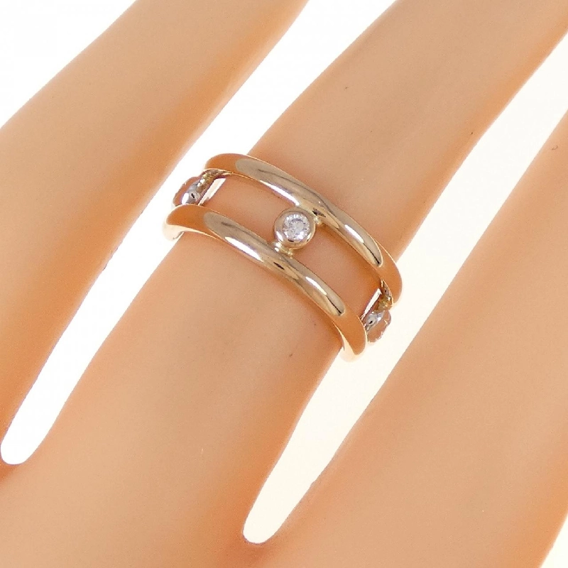 Nhẫn kim cương K18PG/K18WG 0.08CT 672954