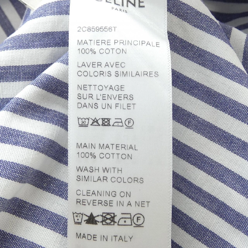 Áo sơ mi CELINE CROPPED REPORTER 2C859556T thời kỳ Edie - Hàng hiệu Authentic 775238